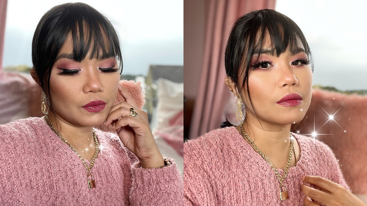 Morphe 9V vintage rose glam | practice make up with Mumshie Yenzy #morphe9vpalette