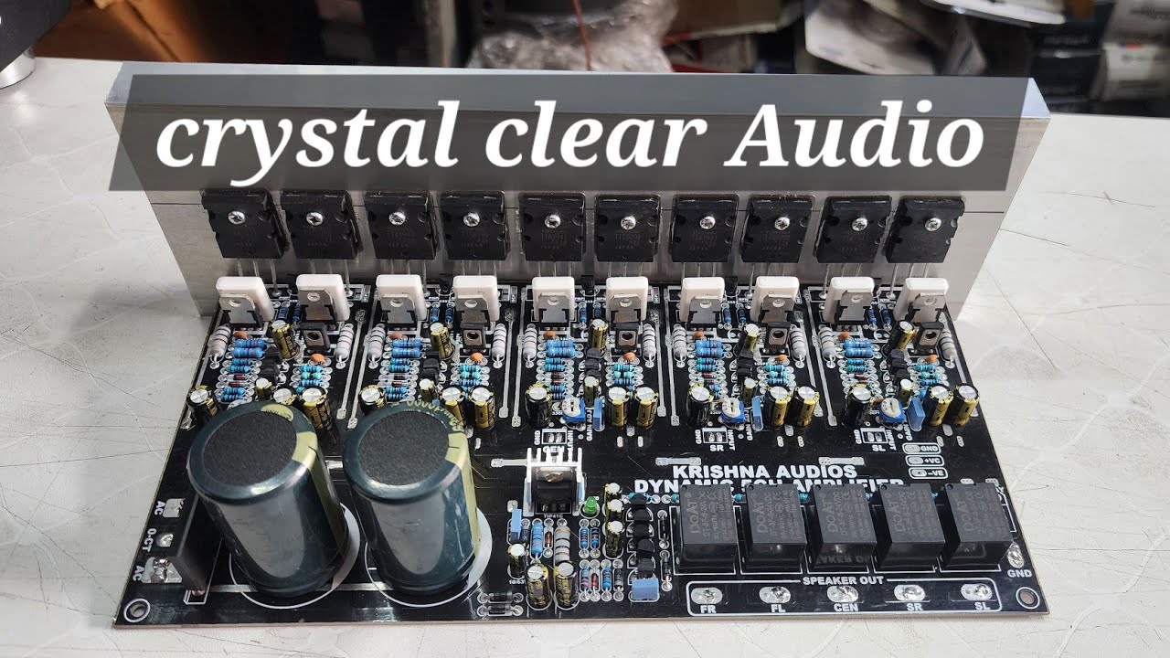 Krishna Audios 5 Channels Dynamic Amplifier With Speaker Protection And Power Supply | Best Audio |
