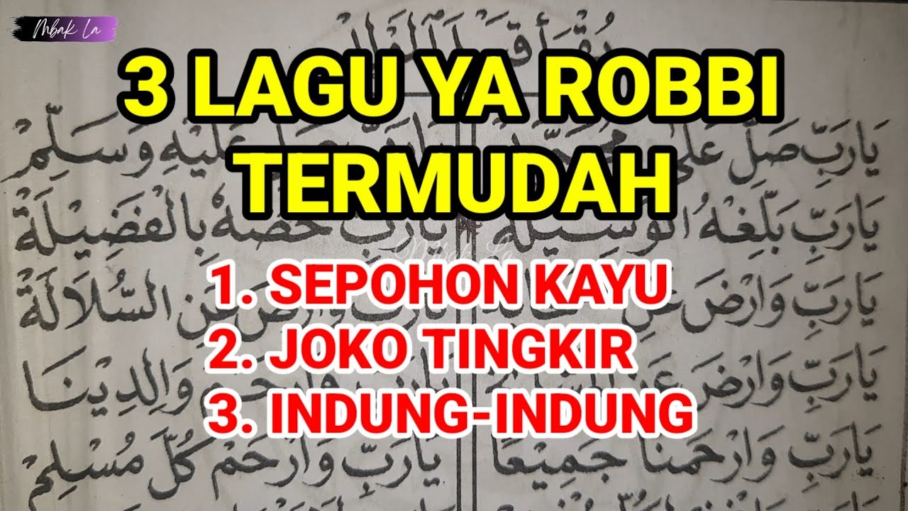 3 LAGU YA ROBBI SHOLLI ALA MUHAMMAD TERMUDAH| Belajar Lagu Sholawat Maulid Diba' Barzanji Pemula