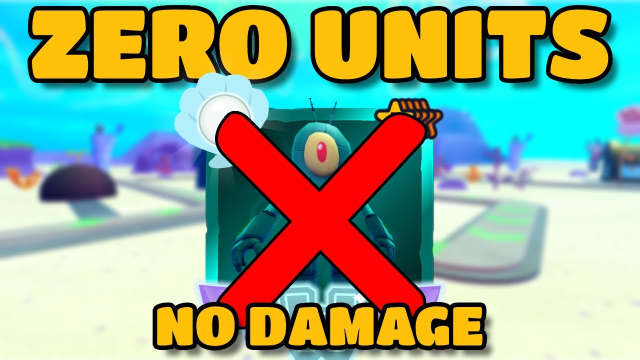 CAN YOU BEAT SPONGEBOB TD WITH NO UNITS??
