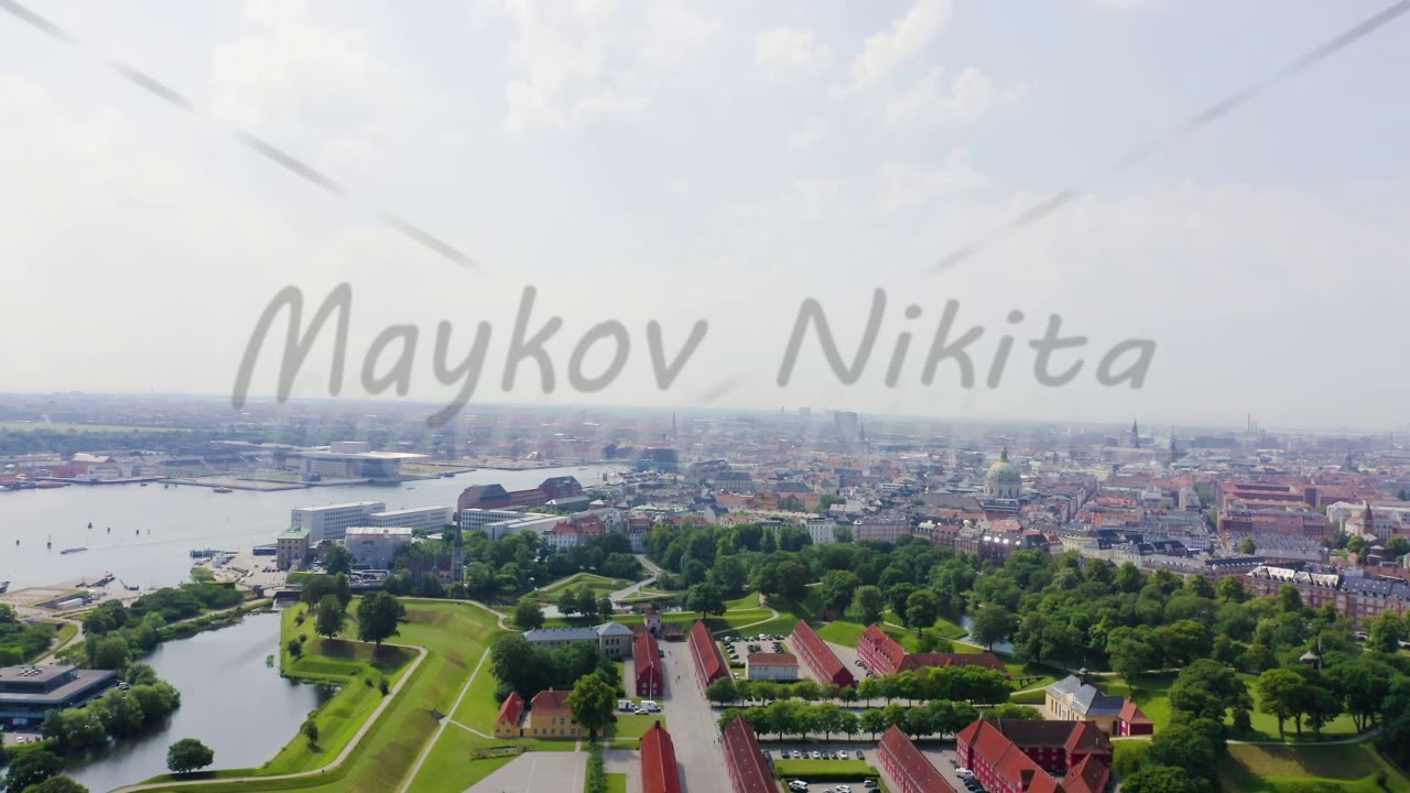 Copenhagen, Denmark. Antique Fort Kastellet, Aerial View