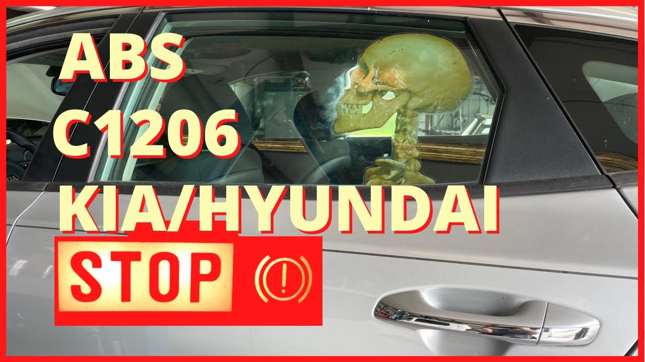 ABS FAILURE, 157 mph! FIRE THE PARTS CANNON!!!...C1206 but not a sensor. LAUNCH, KIA, HYUNDAI…