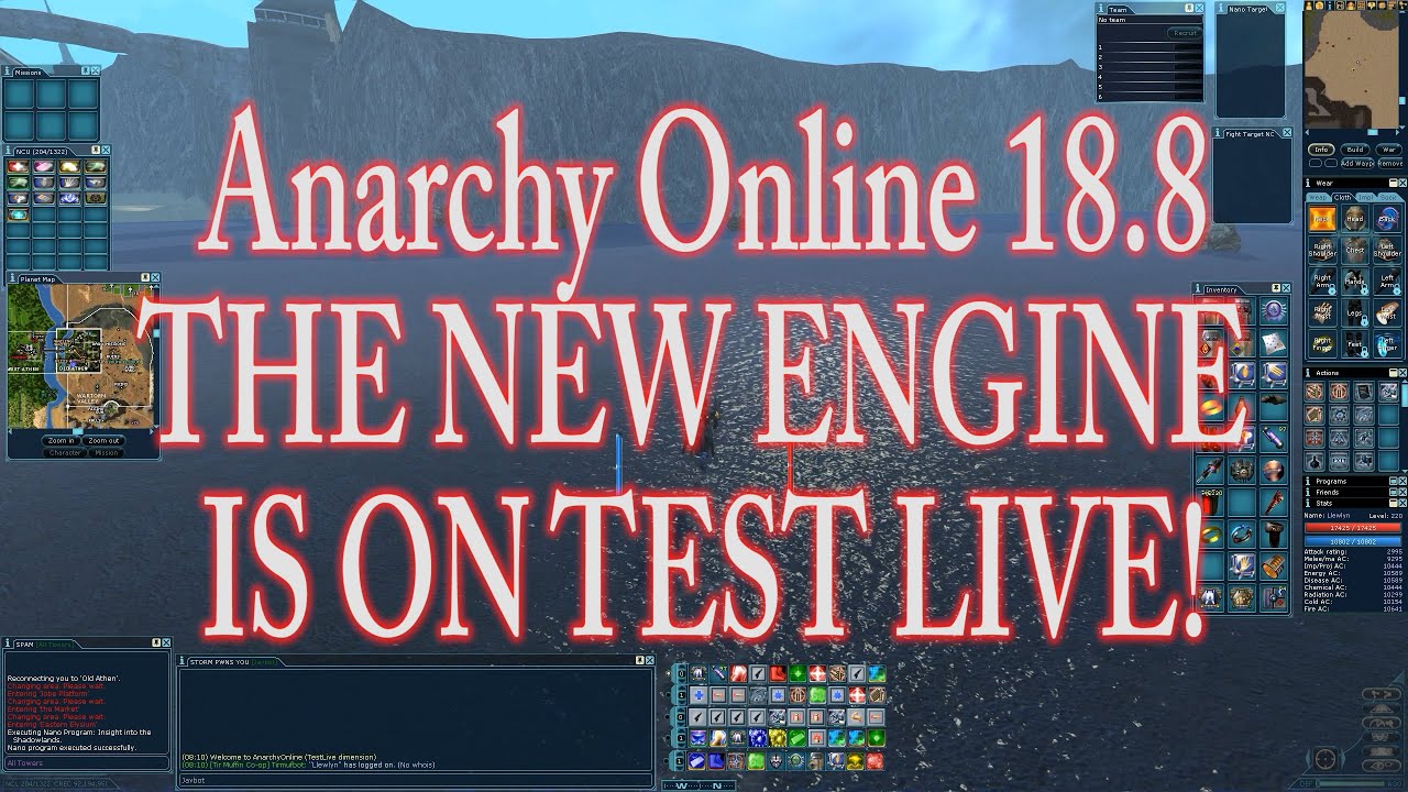 ANARCHY ONLINE 18.8 THE NEW ENGINE IS ON TEST LIVE !(2560 X 1440)