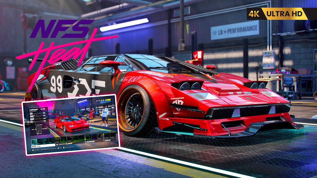 Lamborghini Countach 1989 - 4K ultra HD - I BOUGHT MY FIRST LAMBORGHINI! 😱🔥 - Need For Speed Heat