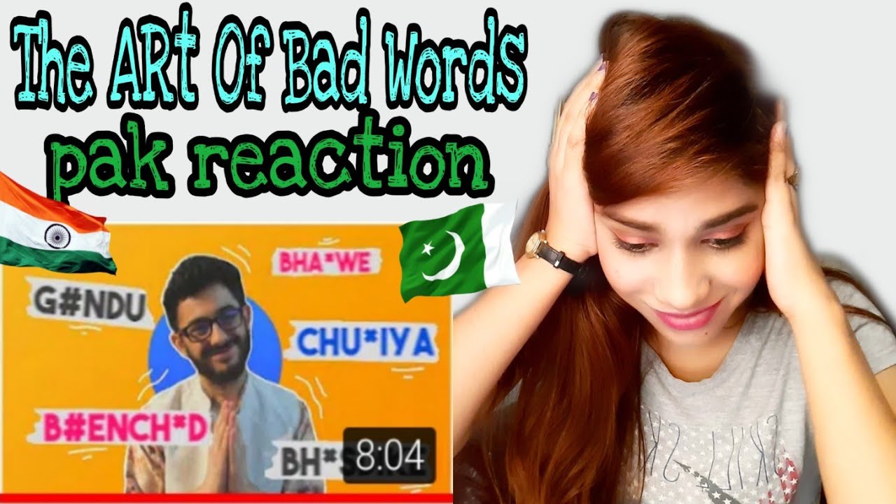 Pak reaction | The Art Of Bad Words |carryminati |saima pirzada