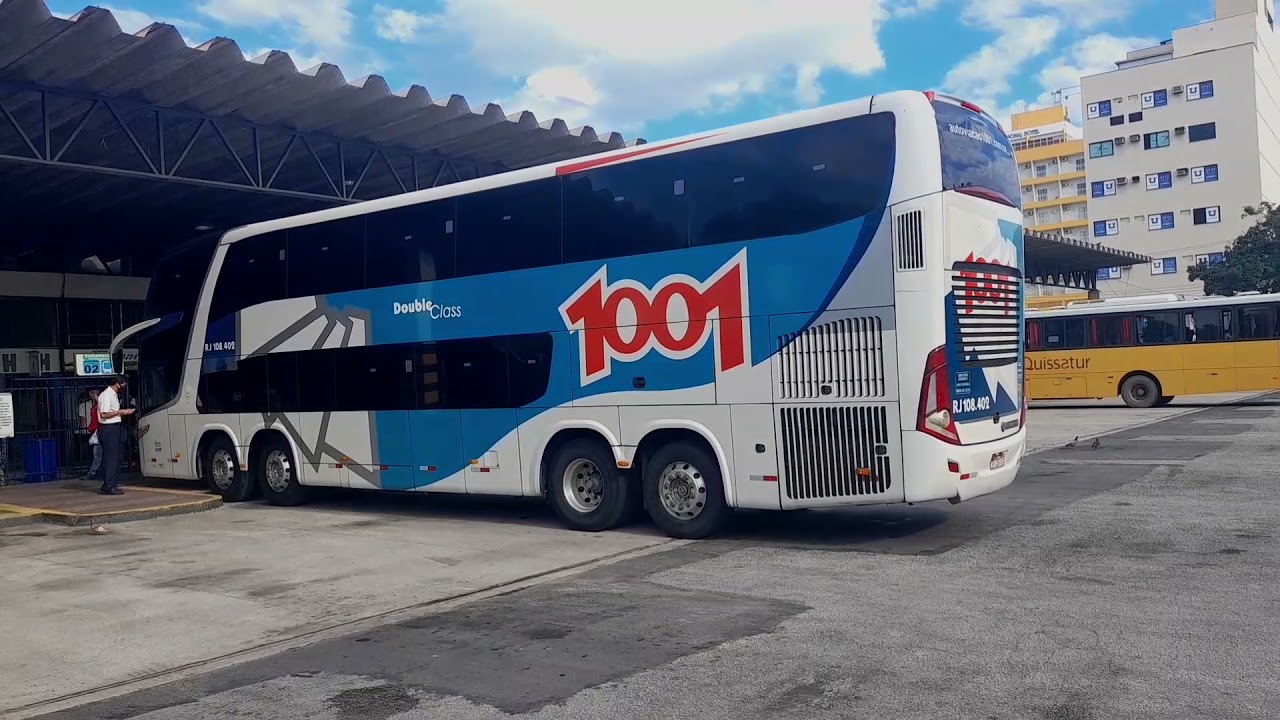 Auto viação 1001- Carro: RJ 108.402- Linha: Macaé x Rio de Janeiro (via Niterói)