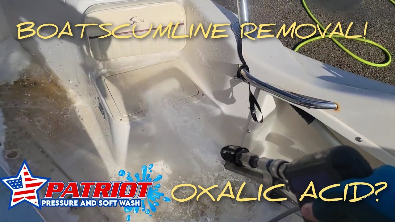 Boat scumline removal W/ OXALIC acid!
