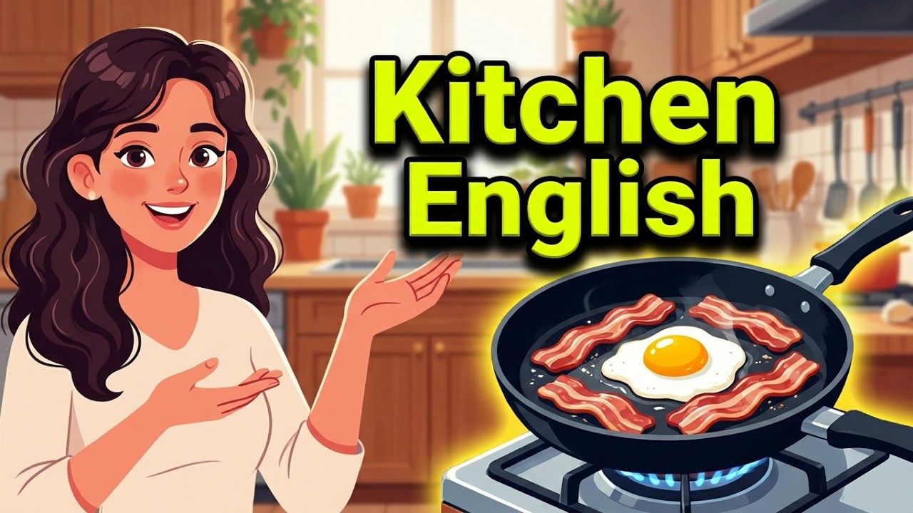 Kitchen English | 30 Daily Actions for Beginners (A1–A2 | Slow & Clear)