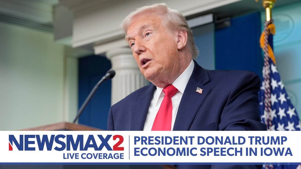 LIVE: President Donald Trump delivers economic speech in Iowa | NEWSMAX2