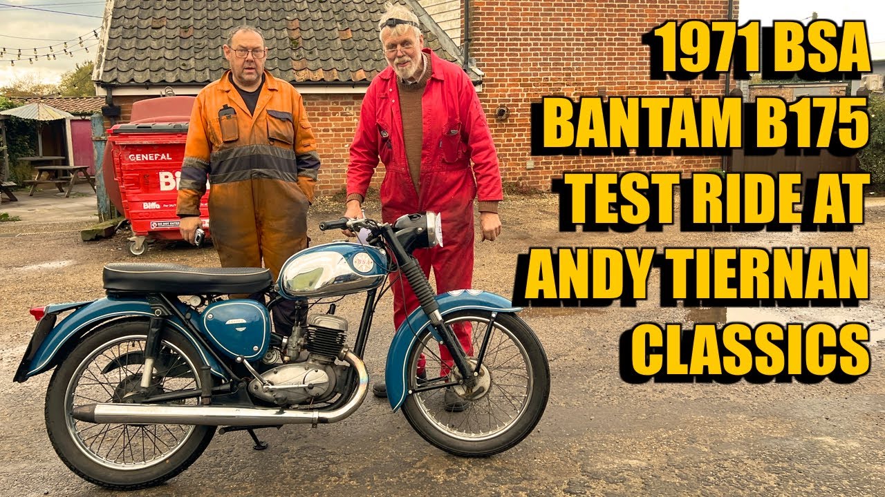 1971 BSA Bantam B175 175cc на соревнованиях Andy Tiernan Classics #09396BSA