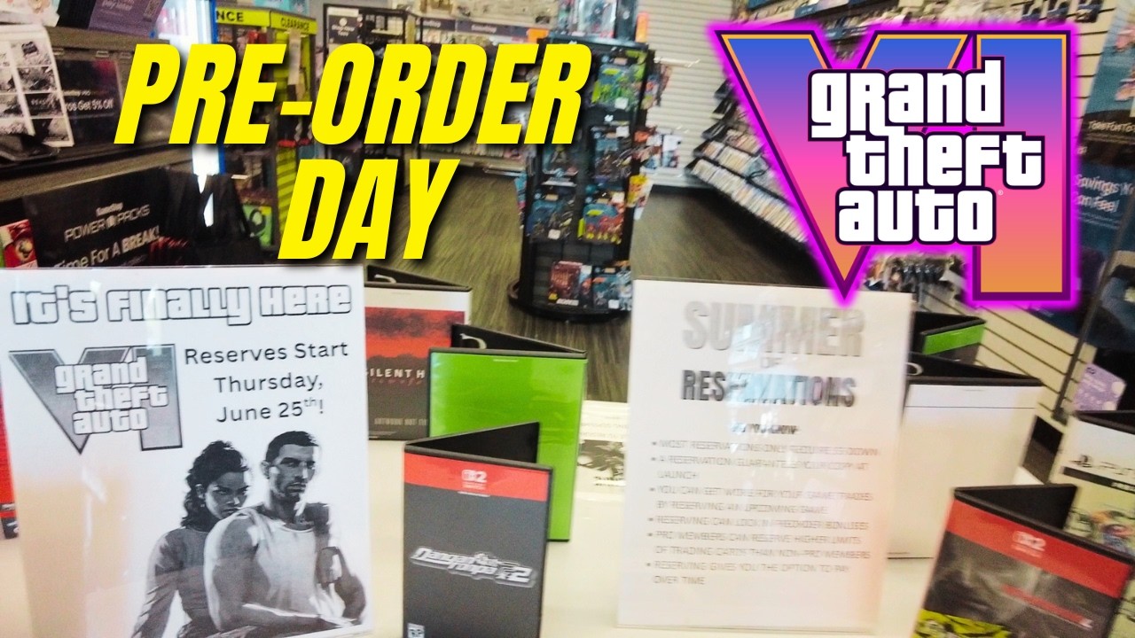 День предзаказа Grand Theft Auto VI в GameStop!