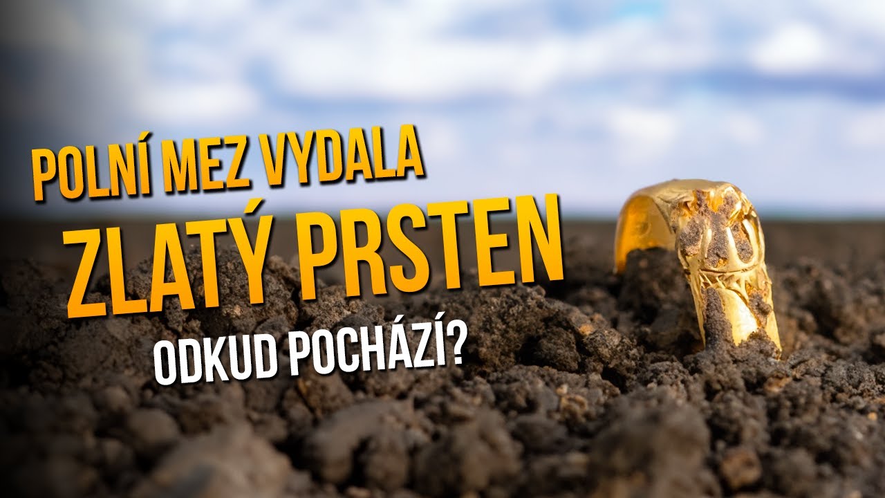 Zlato z okraje u polní meze nalezené detektorem