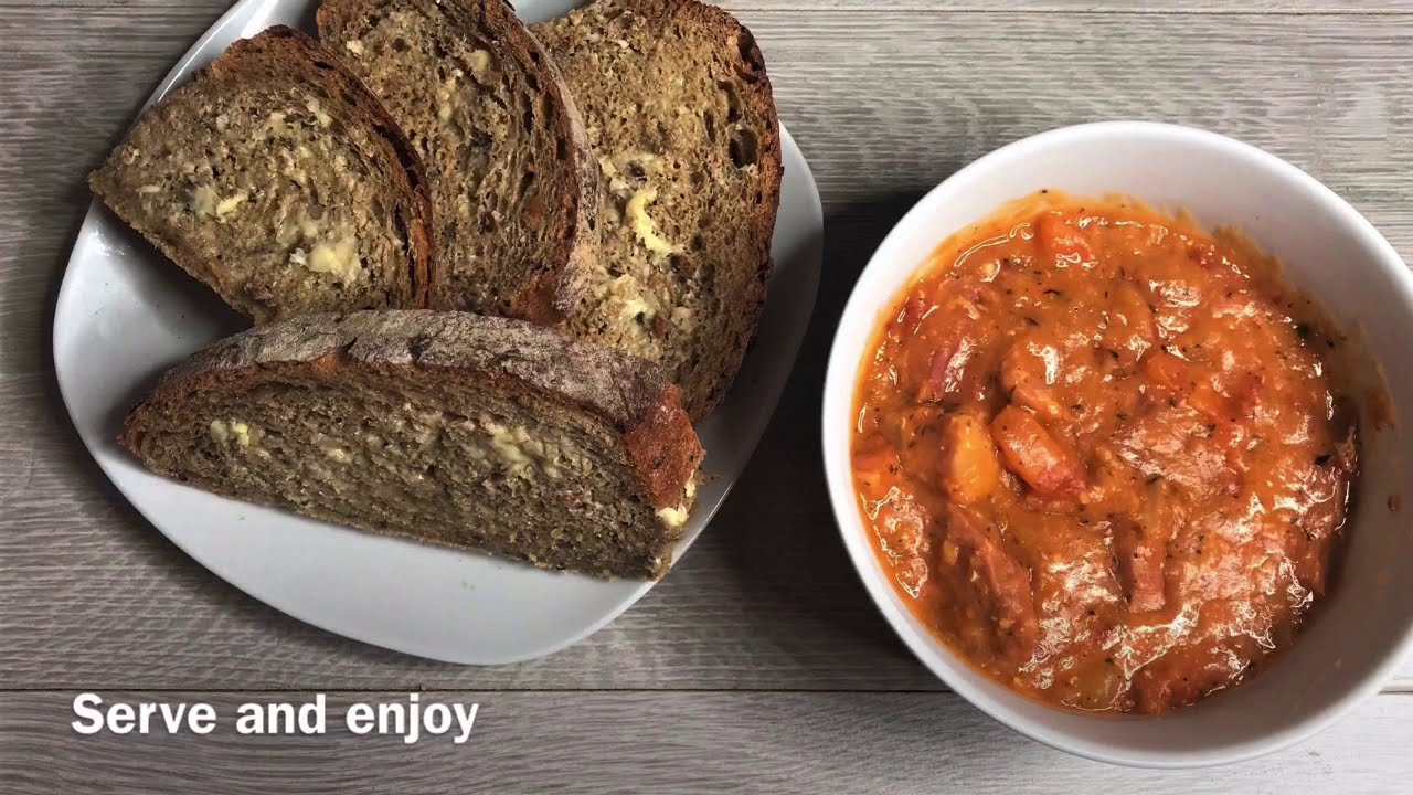 Instant pot lentil and ham soup