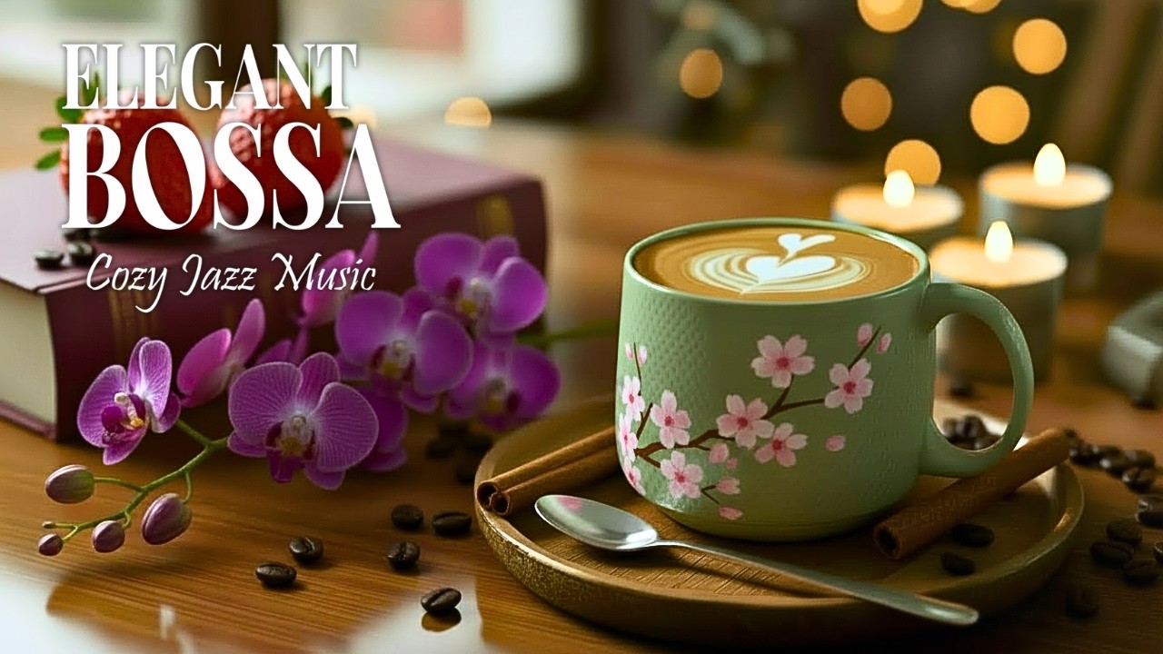 Cozy Spring Coffee Jazz ☕ Elegant Café Vibes & Smooth Bossa Nova for Creative Work & Good Mood