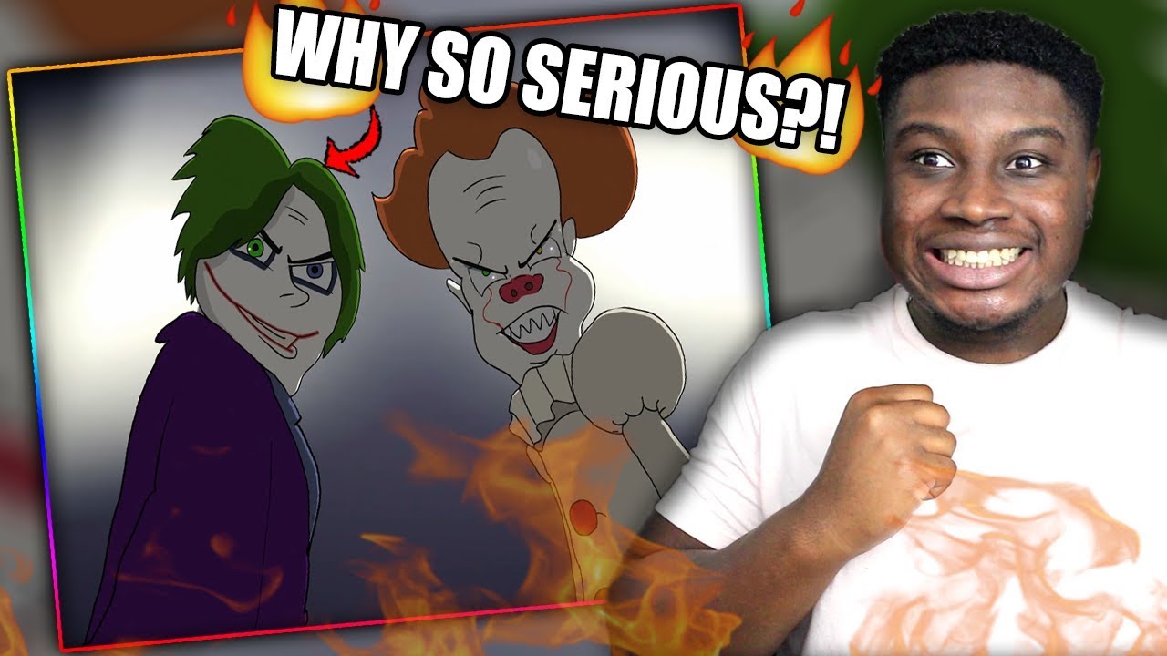 CLASH OF THE CLOWNS! | Pennywise VS The Joker - Cartoon Beatbox Battles Reaction!