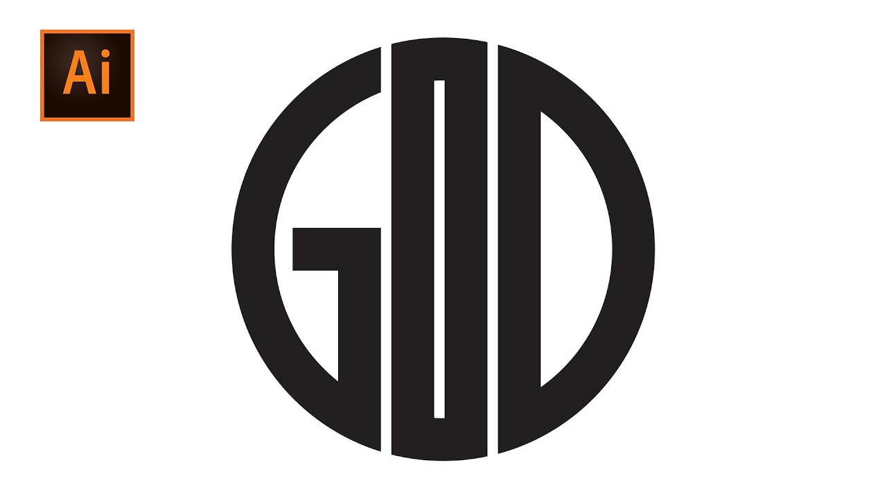 Creating Text Logo in Adobe Illustrator || Illustrator Circular Monogram Logo Design Tutorial