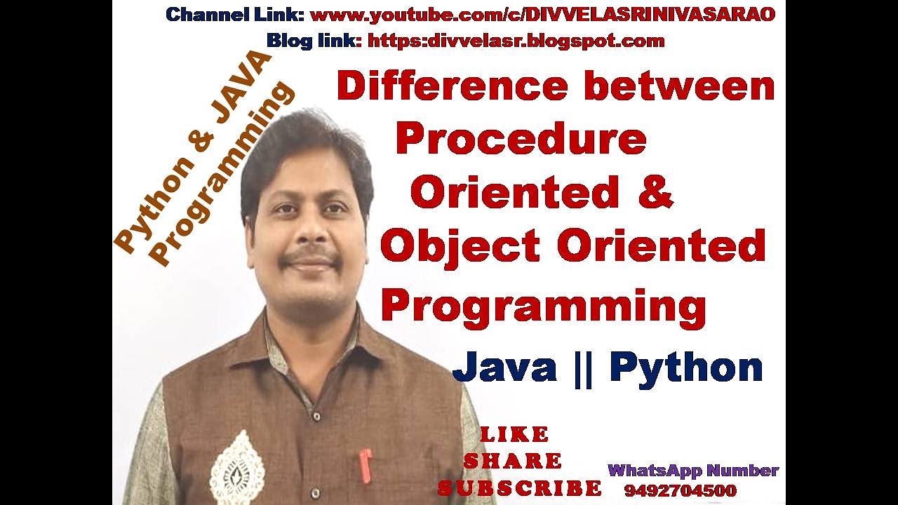 15 Difference Between Procedure Oriented Programming & Object Oriented Programming || POP Vs OOP