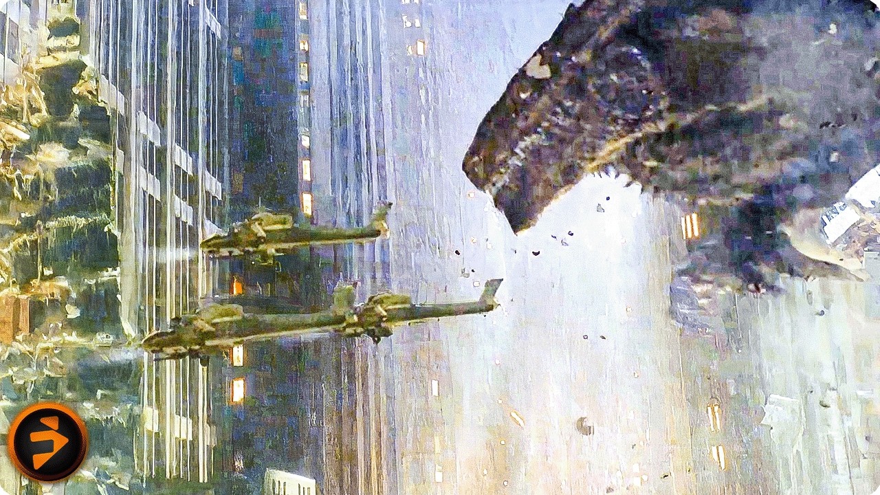 Helicopters Vs. Godzilla | GODZILLA | Matthew Broderick, Jean Reno