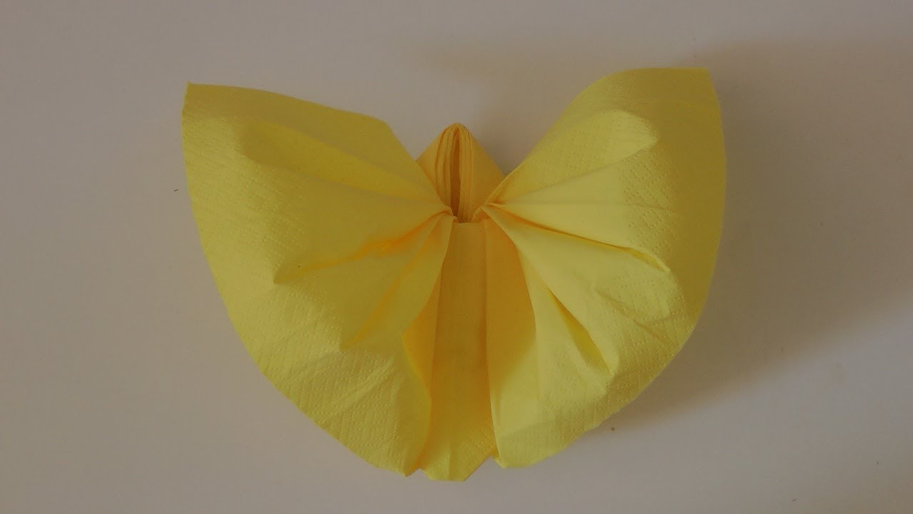 Serviette-Schmetterling Anleitung
