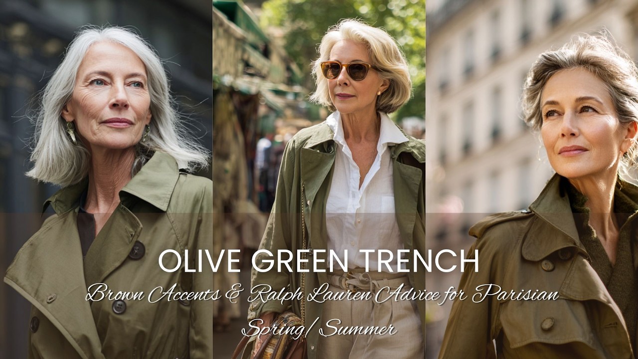 How to Wear an Olive Green Trench: Brown Accents & Ralph Lauren Advice for Parisian Spring/Summer 🧥🌿