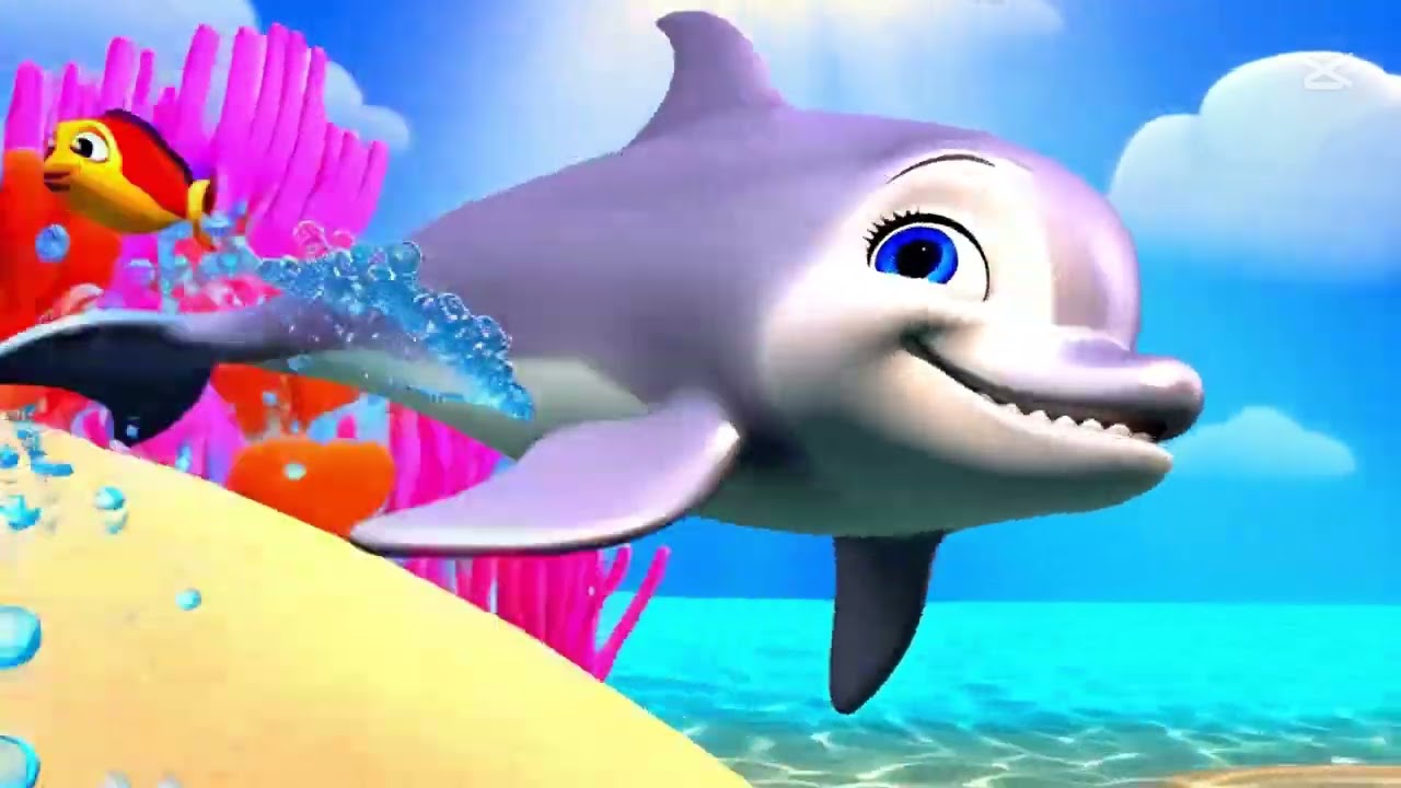 🐬🎶 Het Vrolijke Lied van de Dolfijn | Swingend Kinderliedje | Spring mee in de zee! 🌊🎉