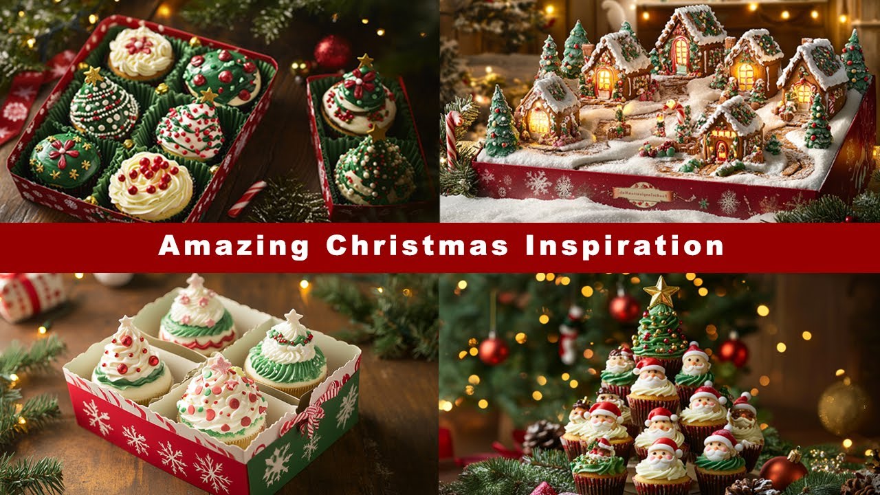 Amazing Christmas Inspiration: Desserts, Decorations & More! | Cup Cakes | Christmas treats
