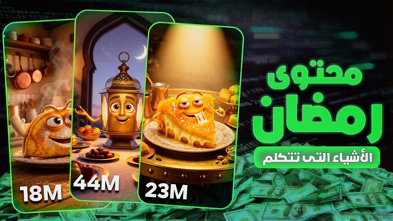 اصنع فيديوهات رمضان  الأشياء التى تتكلم بالذكاء الاصطناعي خطوة بخطوة