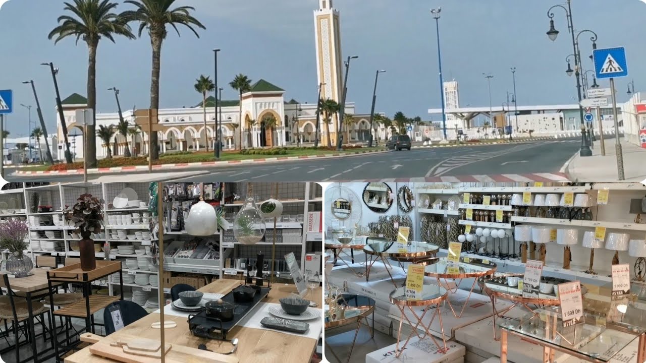 جولة في مدينة طنجة وفي محل تجاري لأرقى ديكورات و أتات