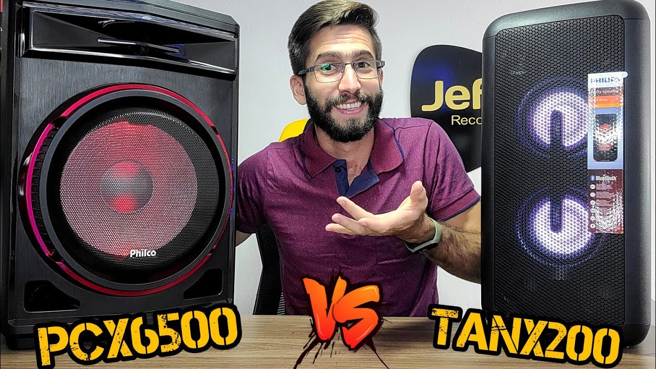 PHILCO PCX6500 250W Vs PHILIPS TANX200 80W: Qual caixa de som tem o Melhor custo BENEFÍCIO?
