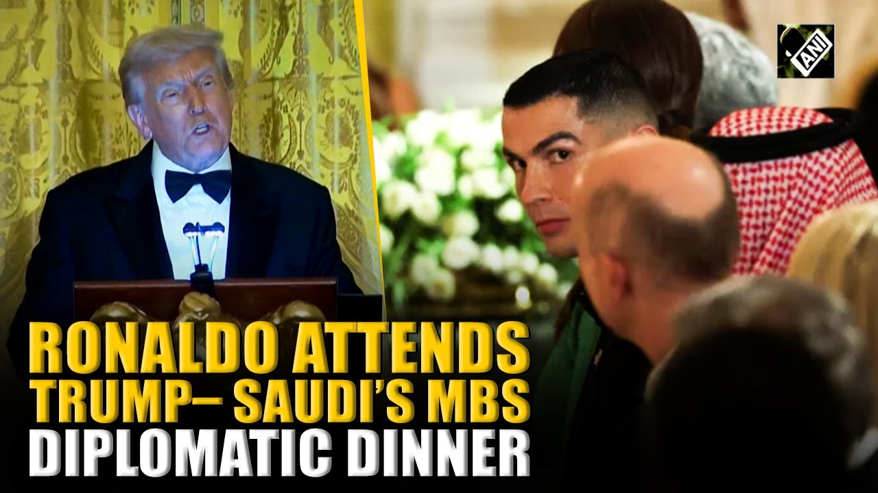 Cristiano Ronaldo attends White House dinner with Trump and Saudi crown prince