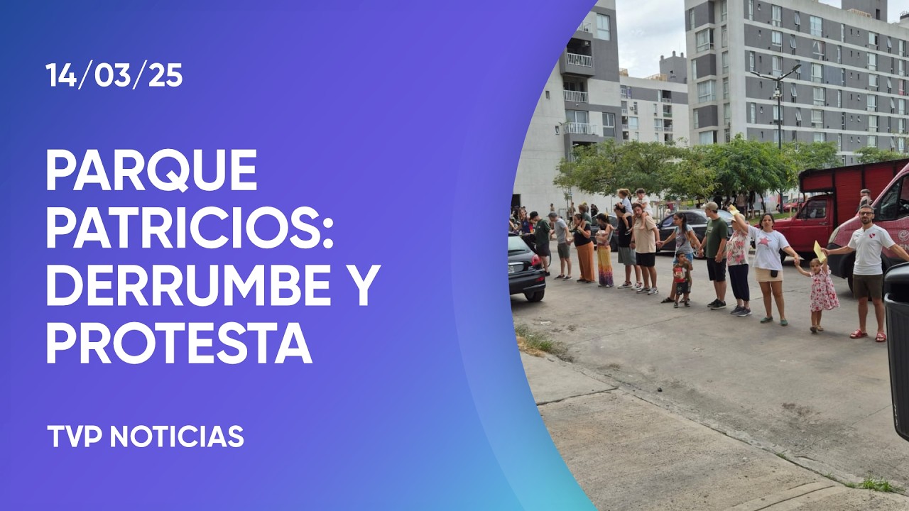 Abrazo simbólico en Parque Patricios