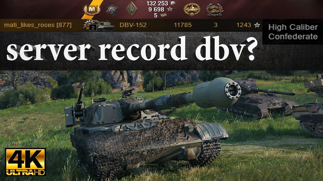 DBV-152 INSANE 11785 DMG, 3 Kills | Epic Carry in 1243 | Ultra HD 4K | World of Tanks
