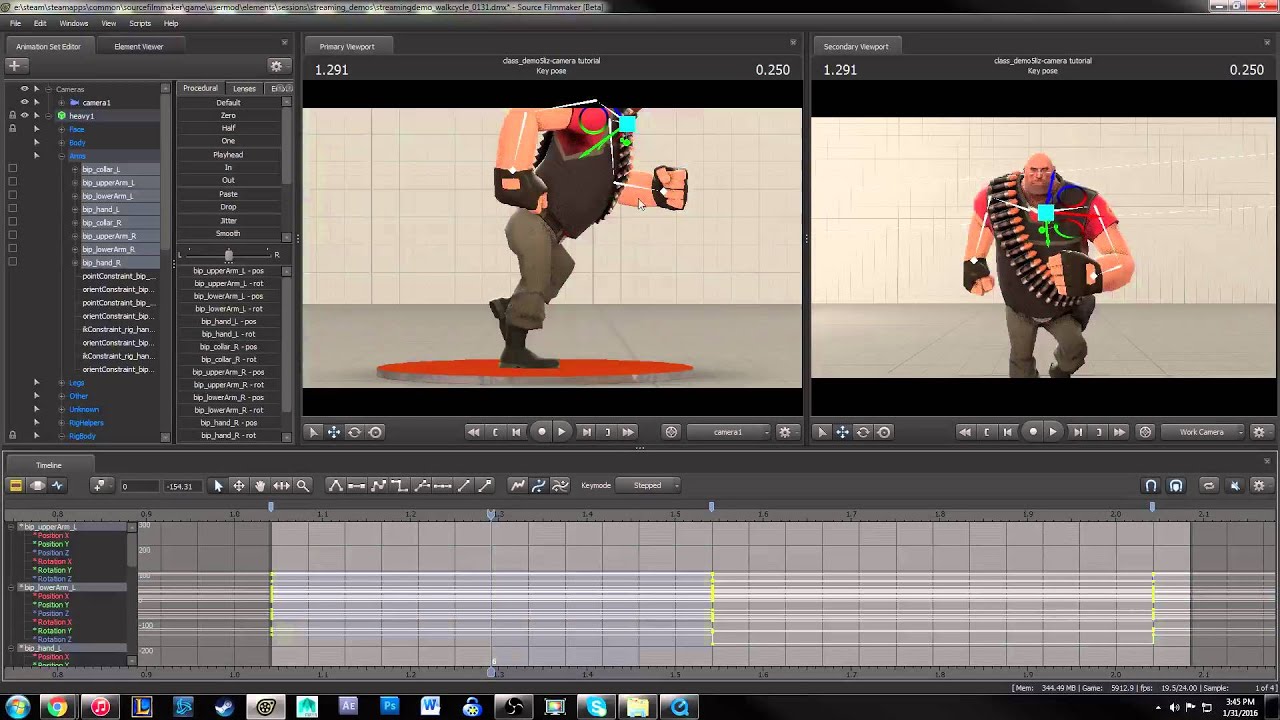 Source Filmmaker animation session - Blocking!