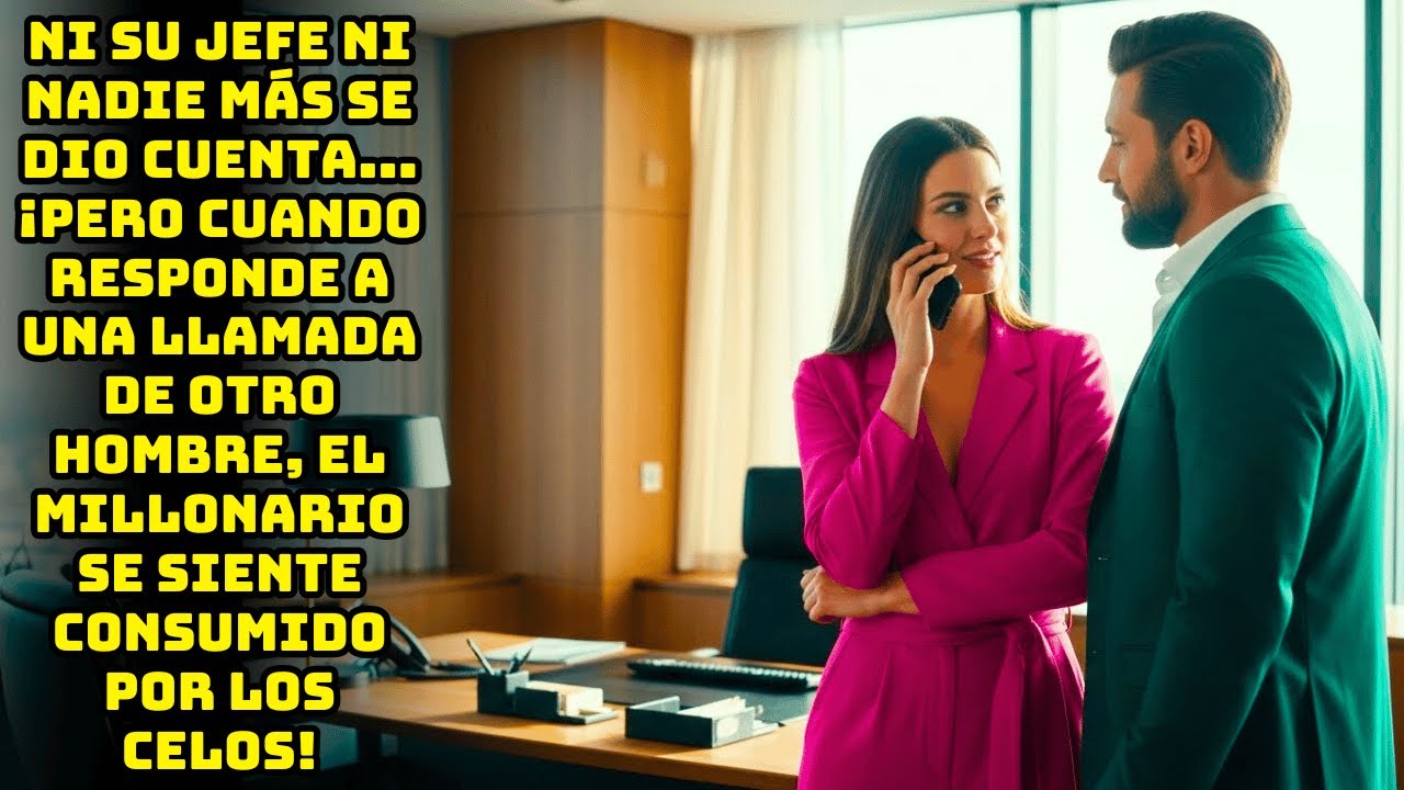 NADIE LA VEÍA, HASTA QUE ATENDIÓ A OTRO HOMBRE Y EL MILLONARIO ARDIÓ DE CELOS.