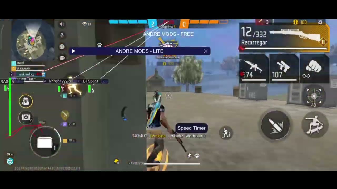 NOVO MOD MENU ANDRE MODS FREE FIRE 100% ANTIBLACKLIST