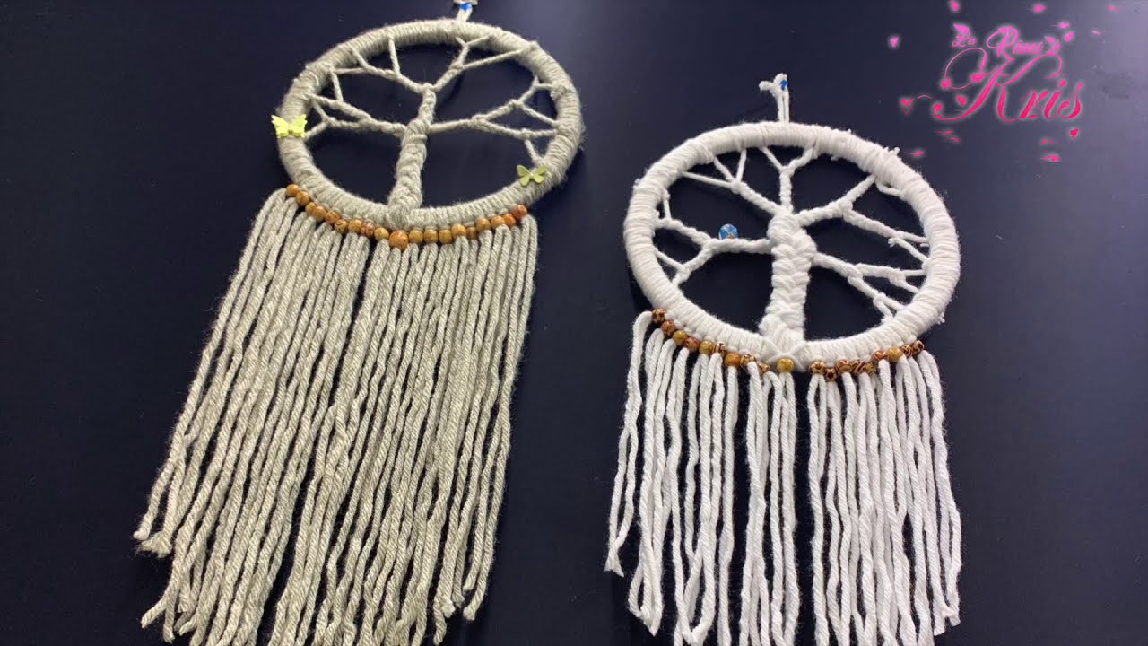 (DIY) Fabriquer un attrape-rêves arbre de vie facilement