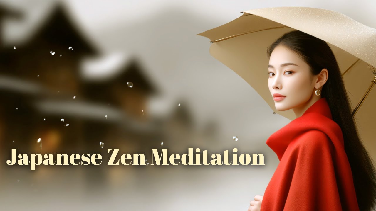 HIKARI | Deep Zen Meditation Music 🌧️ | Walking Misty Temples | Calm & Healing