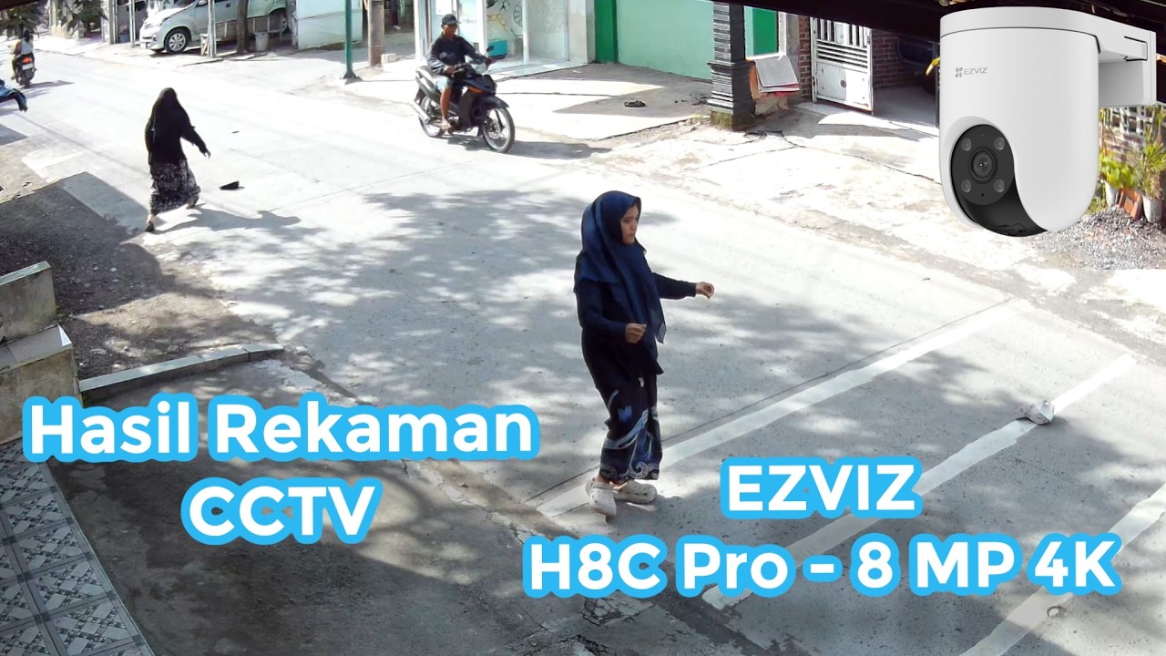 Review Outdoor CCTV 🔥 Hasil Rekaman CCTV EZVIZ H8c Pro - 8MP 4K Ultra HD T🧢P1 2
