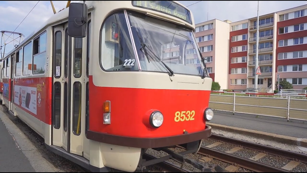 Czech Republic, Prague, tram 10 ride from Ládví to Kobylisy