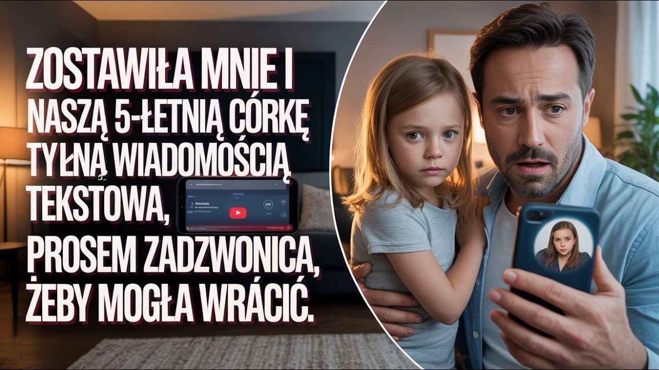 Zostawiła mnie i naszą 5 letnią córkę tylko z jedną wiadomością tekstową  Potem zadzwoniła, prosząc,