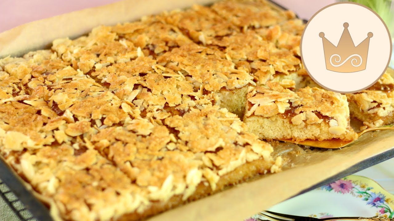SCHNELL UND LECKER! 💝 BLECHKUCHEN MIT MANDELN BACKEN! 💝DU WIRST IHN LIEBEN💝 REZEPT VON SUGARPRINCESS