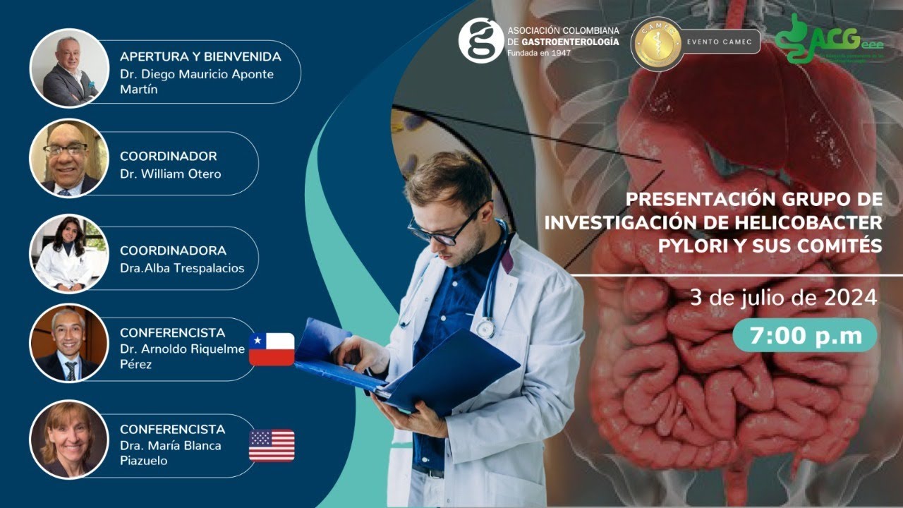 Webinar Presentación Grupo de Investigación de Helicobacter pylori y sus comités