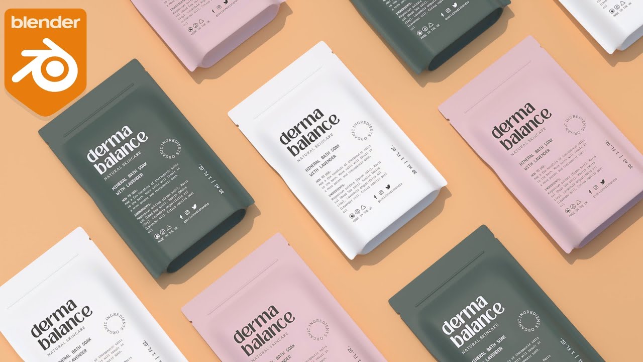 How To Model A Pouch Packing Mockup In Blender | Step By Step For Beginners
