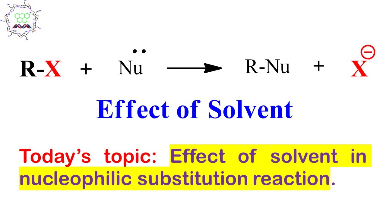 Effect of solvent in Nucleophilic Substitution Reaction