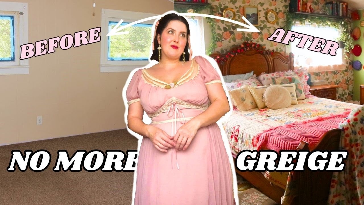 MILLENIAL GREIGE IS MAKING YOU SAD || a cozy budget-friendly vintage and thrifted bedroom makeover