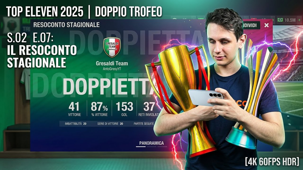 Top Eleven 2025 |Doppio Trofeo S.02 E.07 [4k 60fps HDR]