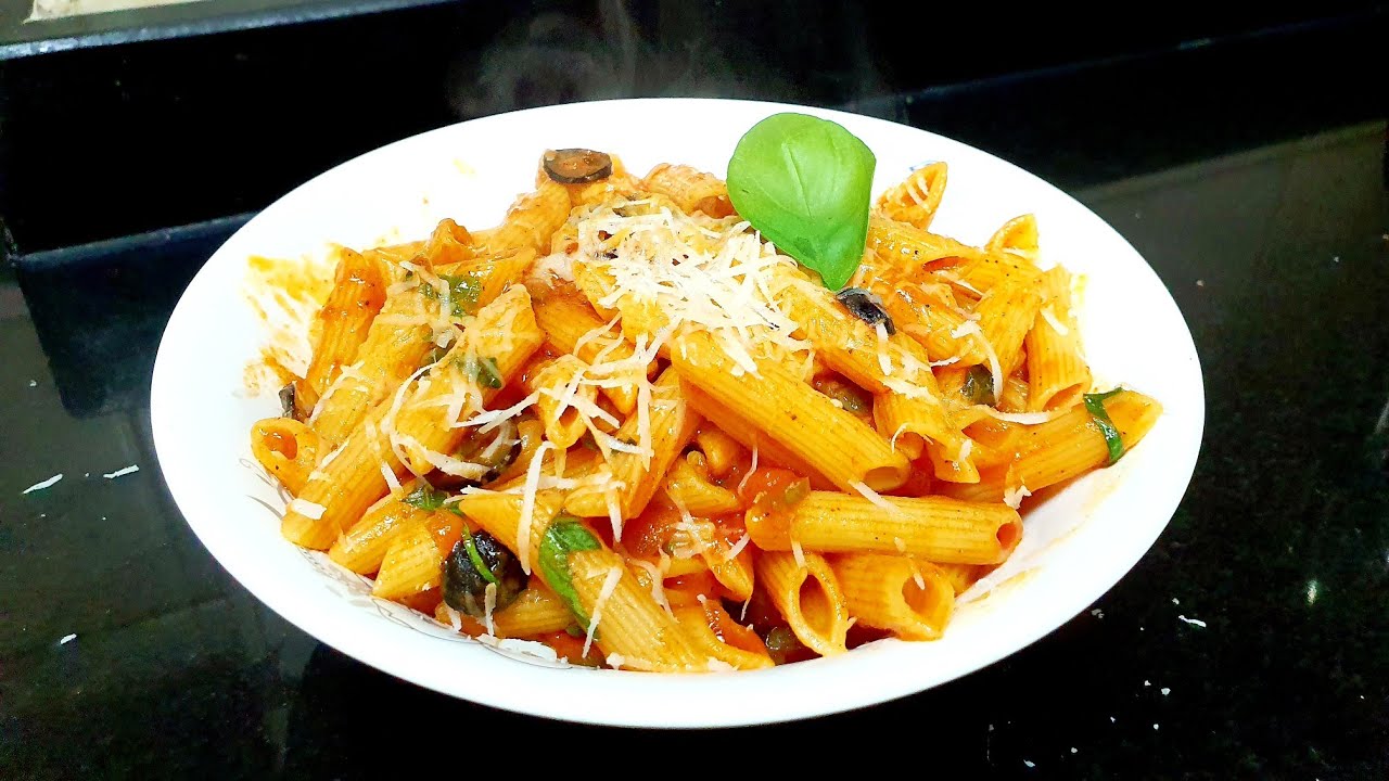 طريقة تحضير- معكرونة- بيني أرابياتا في البيت مع شيف شركل  How to make Penne Arrabiata at home