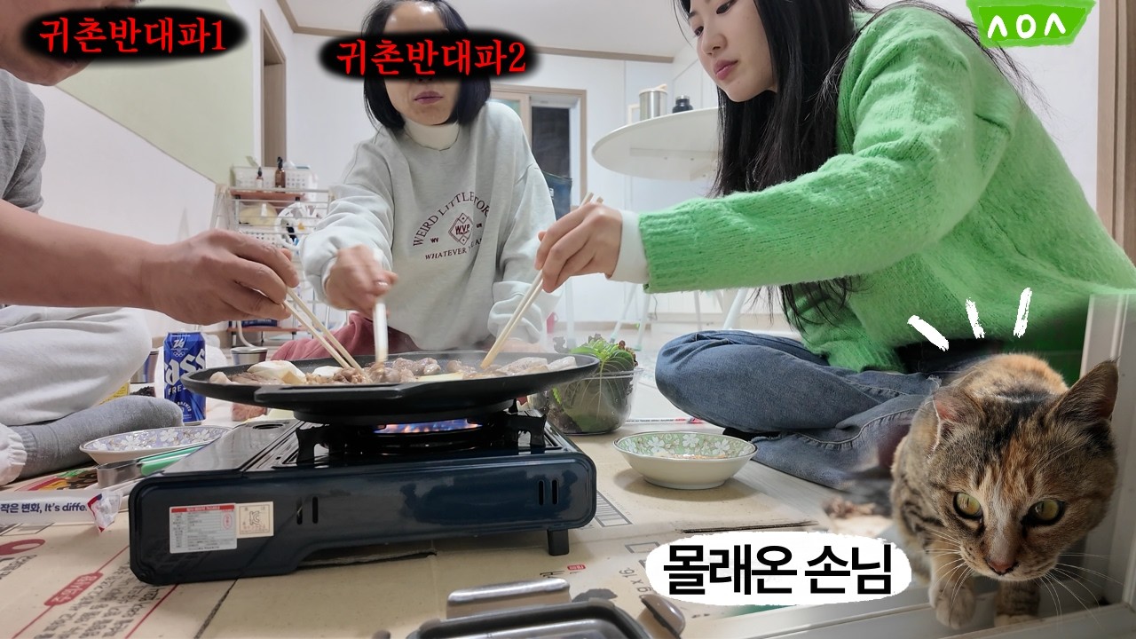 귀촌 극구 반대하던 전라도 부모님, 경상도 딸집에 오다 | 자취 vlog2 | 탈서울 시골살이 | 겨울