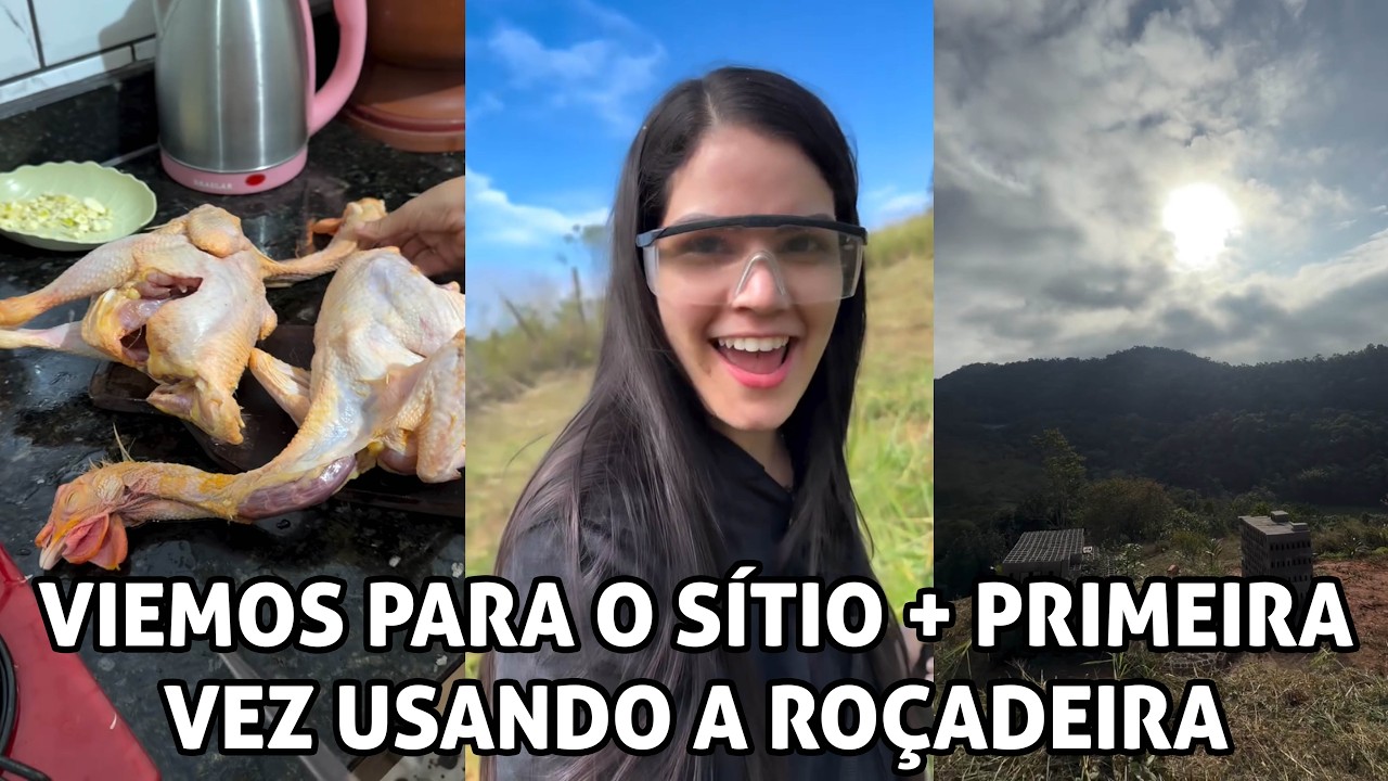 VIEMOS PARA O S&Iacute;TIO + USANDO A RO&Ccedil;ADEIRA PELA PRIMEIRA VEZ!!!