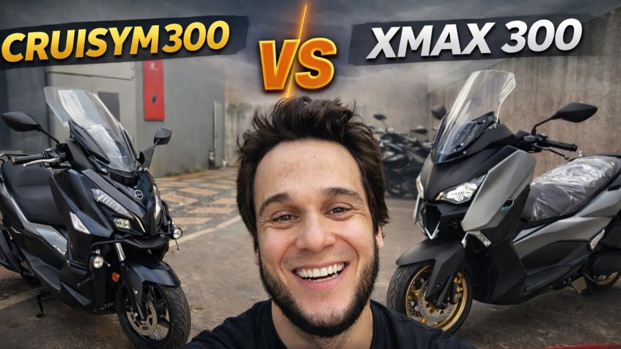 XMAX 300 vs CRUISYM 300: Qual é a Melhor Scooter 300cc do Brasil?